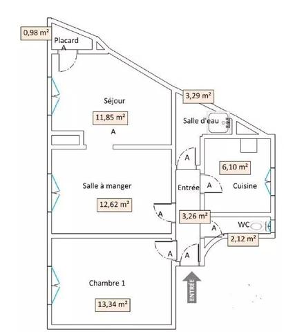 Vente                                                      Appartement
                        
                     3 pièces                      53 m2                     à Asnières-sur-Seine