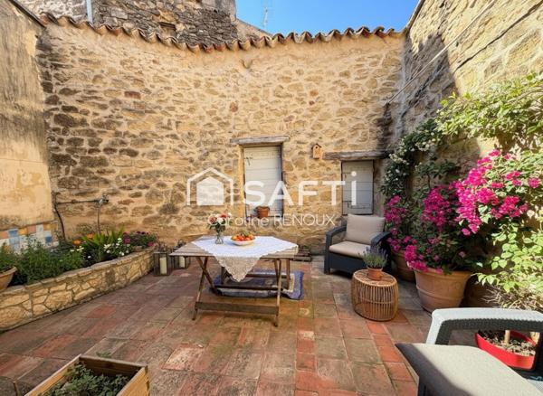 Coup de cœur au cœur du Luberon – Maison de village avec terrasses et salle voûtée