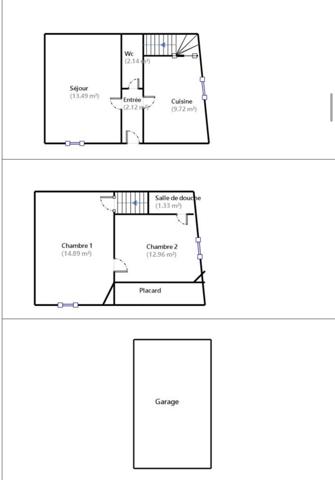 Maison à vendre 3 pièces 56 m² Les Andelys