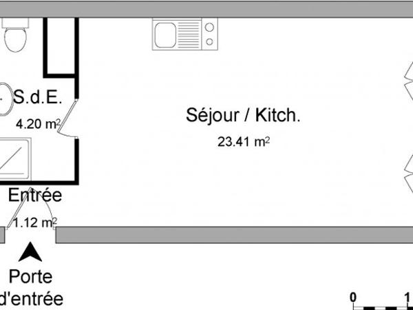 Location Studio 27.61 m² - 10 RUE JULES FERRY Laxou 54520