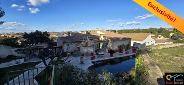 Saint-Victoret (13730) Maison 160m² avec piscine et dépendance de 60m²