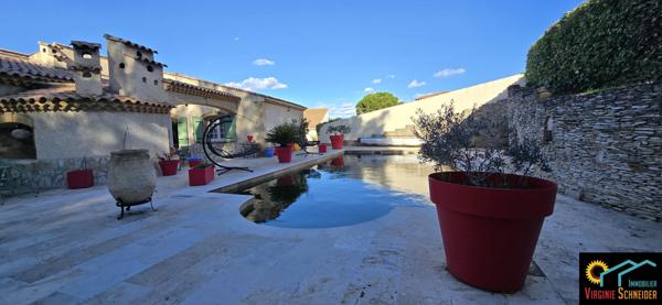 Saint-Victoret (13730) Maison 160m² avec piscine et dépendance de 60m²