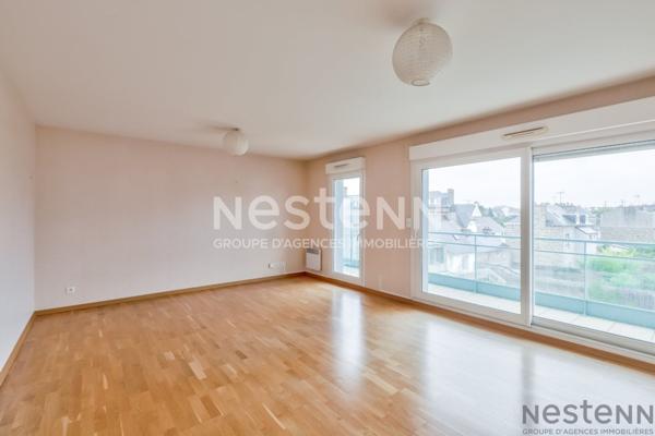 VENTE - APPARTEMENT DUPLEX 3 CHAMBRES 99M2 SAINT BRIEUC PROCHE CENTRE AVEC BALCONS ET GARAGE