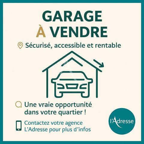 À vendre : Garage double / box fermé Marseille 13013 - Résidence sécurisée