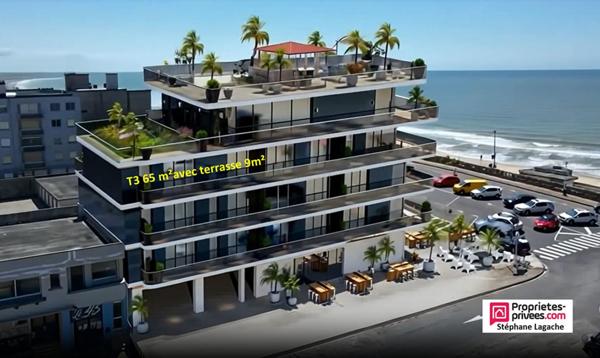 Appartement Stella 65.5 m2 avec terrasse vue mer 9m²