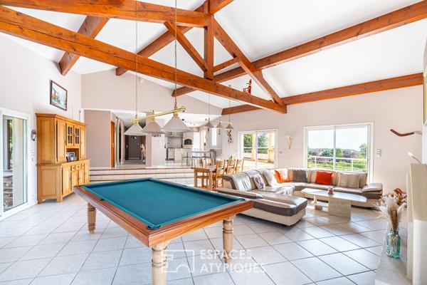 Maison avec piscine et vue imprenable