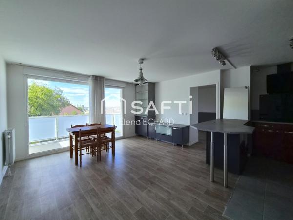 MANTES-LA-VILLE – 2 PIÈCES ~45 m² – BALCON – PARKING SOUS-SOL – RÉSIDENCE RÉCENTE