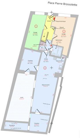 Immeuble de rapport – 3 appartements, jardin, terrasse et 2 garages – Marseille 4e