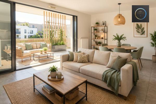 secteur SABINES, T2 DE 38 M2 terrasse de 15 m2 avec garage, ascenseur