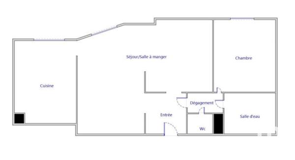 Appartement à vendre 2 pièces 55 m² Suresnes