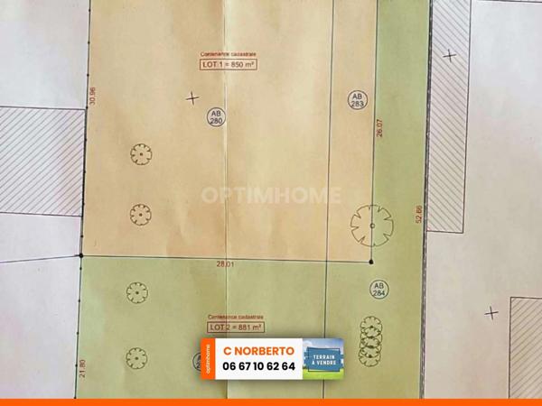 TERRAIN CONSTRUCTIBLE DE 850 m² A VERTAIZON
