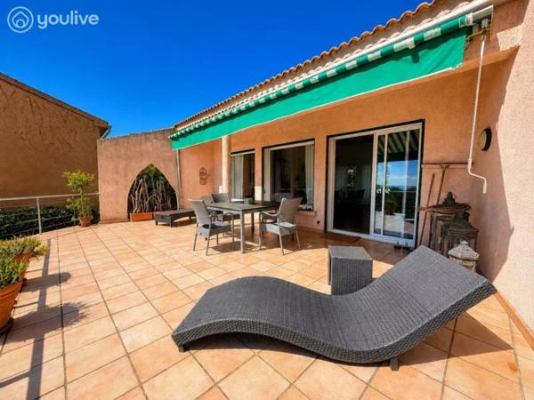 Villa T5 avec sa vue mer et son jardin arboré