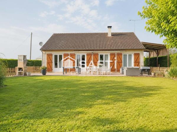 Maison rénovée de plain-pied avec grand terrain