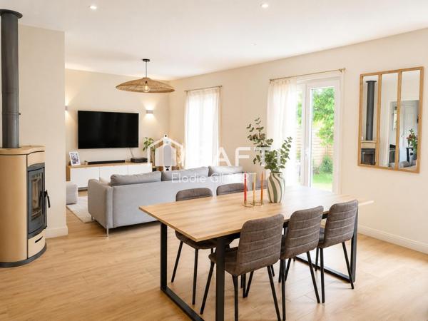 Maison rénovée de plain-pied avec grand terrain