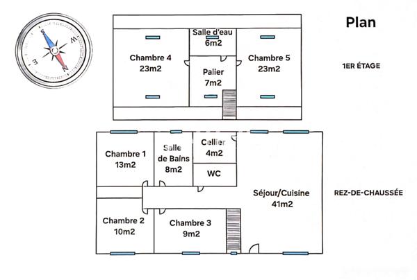 Maison
         6 pièces
        - 150 m² Exclusivité 369 000 € *