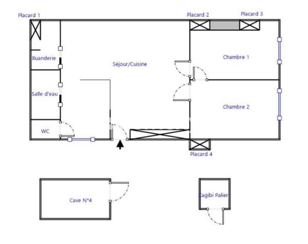 Appartement 3 pièces - 70 m²