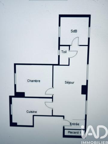 Appartement à vendre 2 pièces 50 m² Paris 20