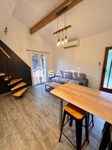 Appartement T2 entièrement rénové et climatisé avec extérieur aménagé