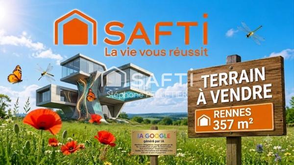 Terrain libre constructeur 357 m² Rennes