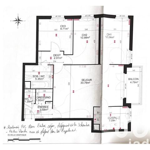 Appartement à vendre 4 pièces 86 m² Plaisir