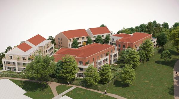 Programme neuf sur Domont appartements du T2 au T3 à partir de 242 000 € avec deux places de parking inclus dans le prix de vente.