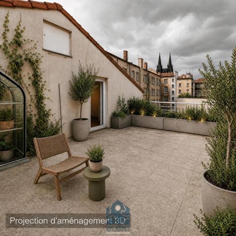 Appartement en duplex 6 pièces avec 3 terrasses, garage et cave