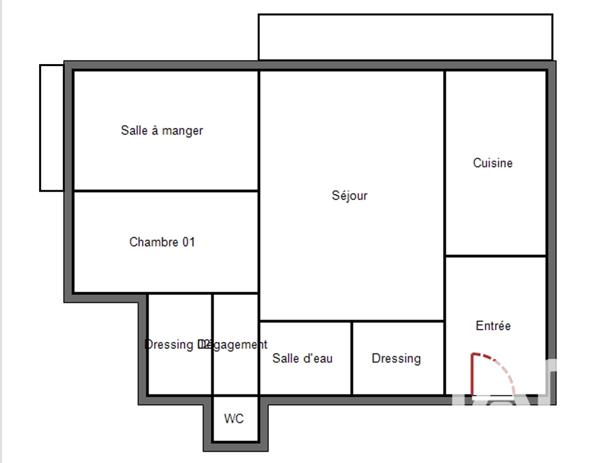Appartement à vendre 3 pièces 69 m² Le Pecq