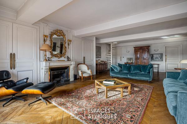 Bourgeois en dernier étage avec vue imprenable sur la Place Bellecour