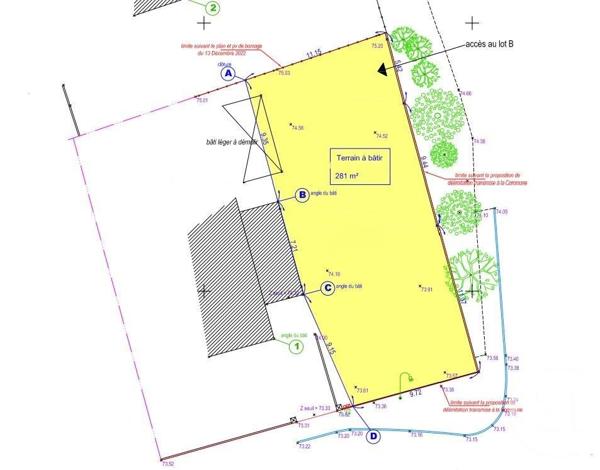 Terrain à vendre  281 m2 LA RICHARDAIS - 35