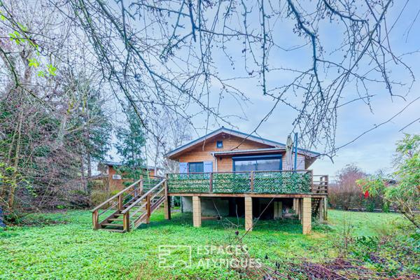 Chalet sur le domaine de l’Île Verte de Juziers à moins de 50 minutes de Paris