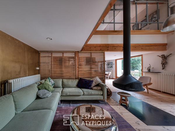 La grange revue par un architecte avec un jardin au calme et sans vis-à-vis