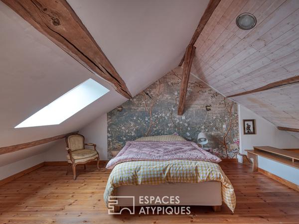 La grange revue par un architecte avec un jardin au calme et sans vis-à-vis