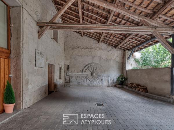 La grange revue par un architecte avec un jardin au calme et sans vis-à-vis