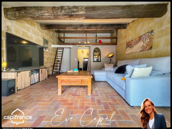 Maison à vendre 4 pièces PEZENAS (34), Coeur Historique proche place de la République - Entièrement rénovée + Garage en location