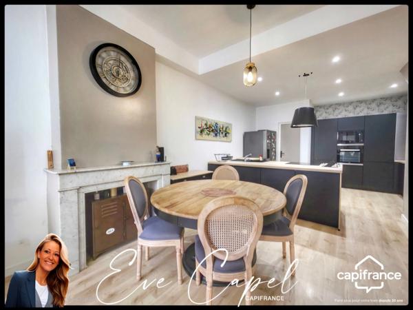 Maison à vendre 4 pièces PEZENAS (34), Coeur Historique proche place de la République - Entièrement rénovée + Garage en location