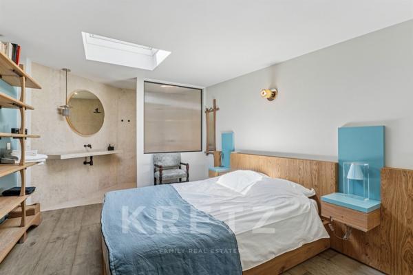 Duplex refait par architecte avec patio et terrasse