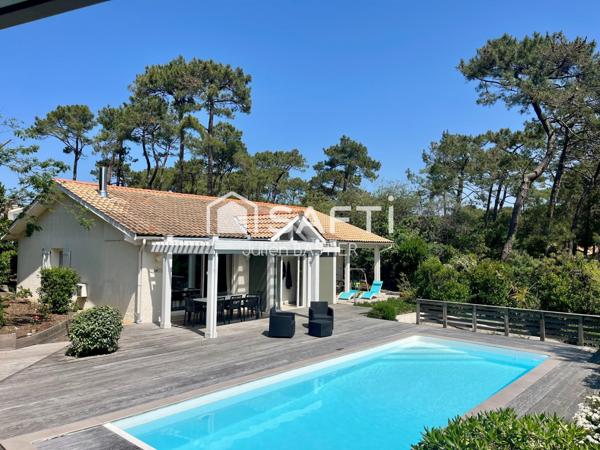 Lacanau océan - Très belle propriété,  maison et annexe de 155m2, 5 chambres, piscine, garage