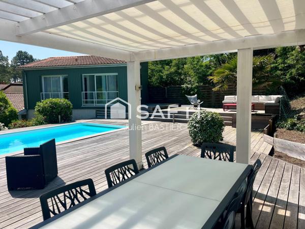 Lacanau océan - Très belle propriété,  maison et annexe de 155m2, 5 chambres, piscine, garage