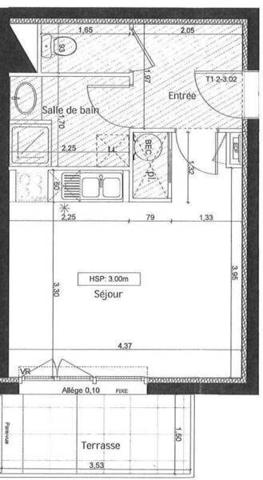 Appartement 1 pièce                                        - 44120 Vertou Réf : 12293