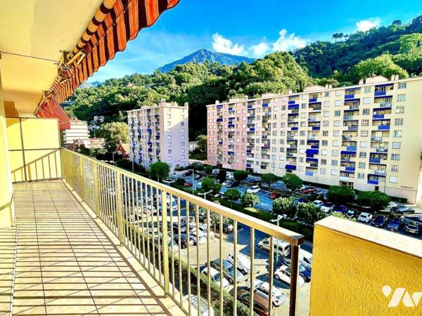 Menton Careï, 3 pièces Balcon vue dégagée, cave 