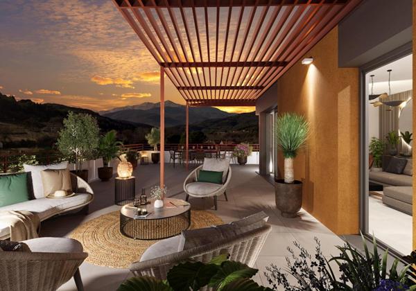 Appartement CERET 2 pièces de 50m2 avec terrasse et garage double