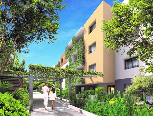 Appartement  T2 NEUF  - RDC avec jardin et parking
