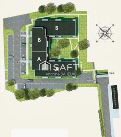 Appartement T2 – Douai – Résidence sécurisée récente