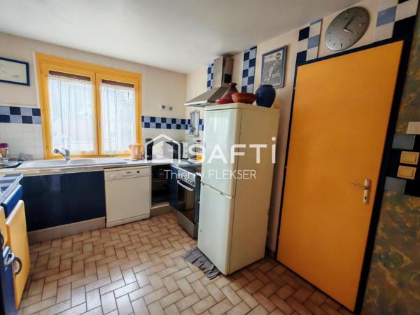 Maison 90 m², 4 chambres, sous-sol total – secteur calme