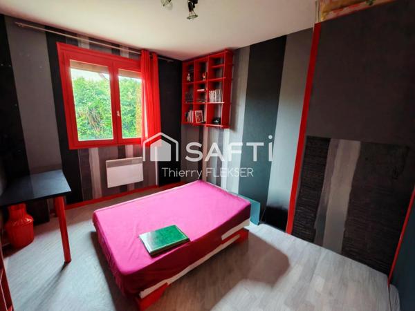 Maison 90 m², 4 chambres, sous-sol total – secteur calme