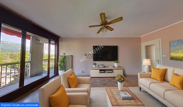 A VENDRE- Bel appartement sans vis à vis de 93 m² - GRENOBLE sur Libération.