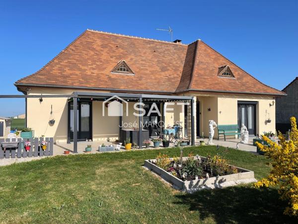 Maison de plain-pied sur sous-sol véranda 4P 98 m2