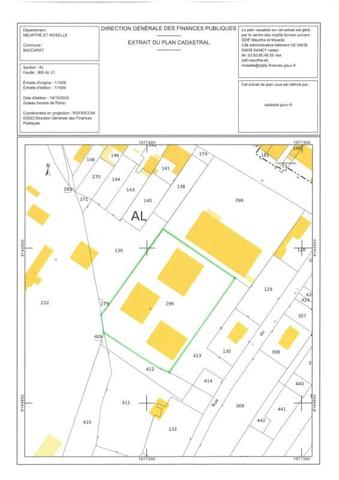 À vendre Studio 30.45 m² - Baccarat 54120