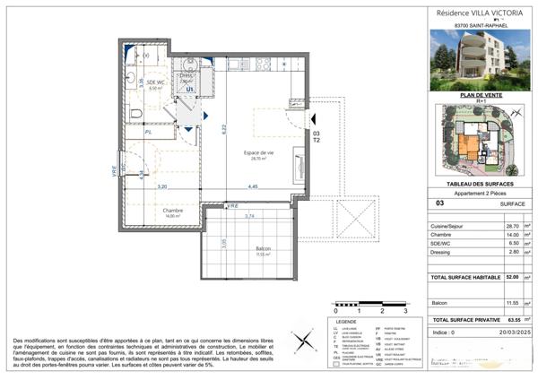 Immobilier Saint-Raphaël (83700) – Appartement 52m2 – 279 000 €
