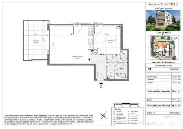Immobilier Saint-Raphaël (83700) – Appartement 52m2 – 279 000 €